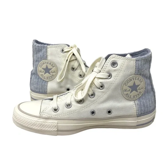 Converse Chuck Taylor High Top Egret Blue Knit Canvas Men's Sneaker A01342F - Picture 2 of 7